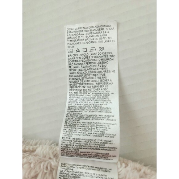 Nike Just Do It Kids Plush Pullover Sweatshirt Size 5-6 Beige Crew Neck Swoosh - Picture 9 of 12